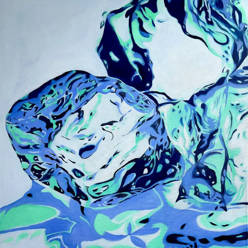 Kjenndal, 2026, oil on canvas, 100 x 100 cm